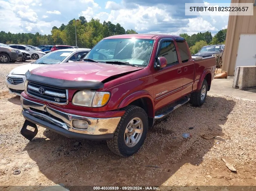 5TBBT48182S223657 2002 Toyota Tundra Ltd V8