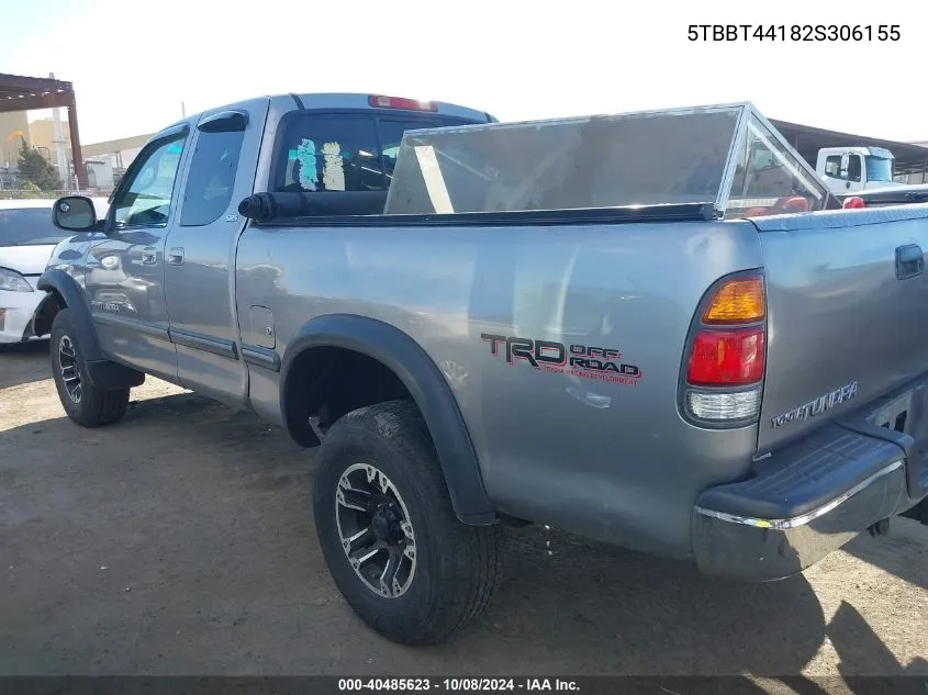 5TBBT44182S306155 2002 Toyota Tundra Sr5 V8