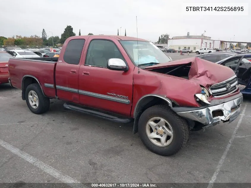 2002 Toyota Tundra Sr5 V8 VIN: 5TBRT34142S256895 Lot: 40632617