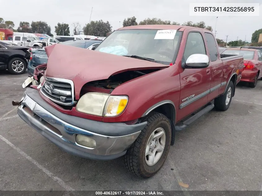 2002 Toyota Tundra Sr5 V8 VIN: 5TBRT34142S256895 Lot: 40632617