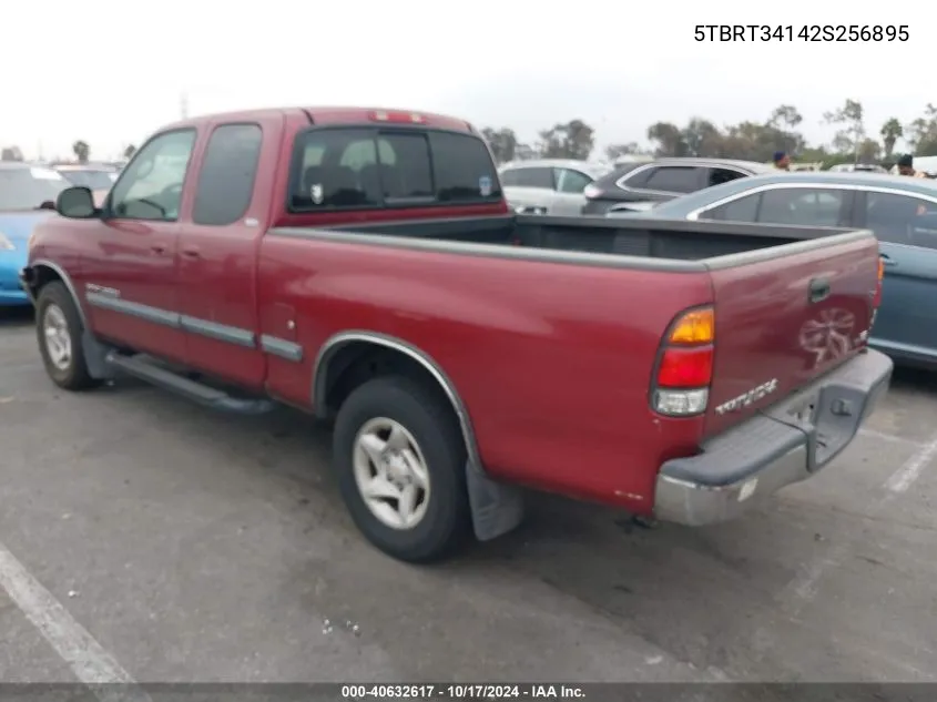 2002 Toyota Tundra Sr5 V8 VIN: 5TBRT34142S256895 Lot: 40632617