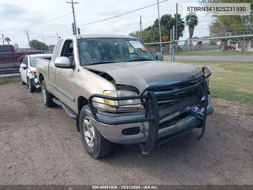 5TBRN34182S231590 2002 Toyota Tundra Sr5