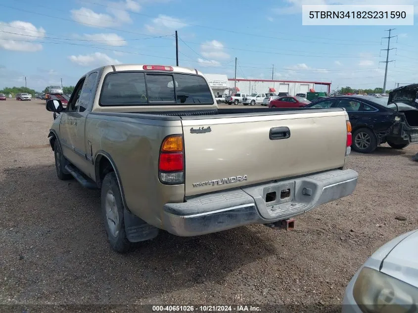 5TBRN34182S231590 2002 Toyota Tundra Sr5