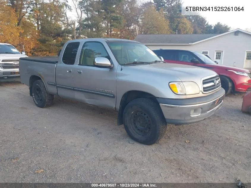 2002 Toyota Tundra Sr5 VIN: 5TBRN34152S261064 Lot: 40679507