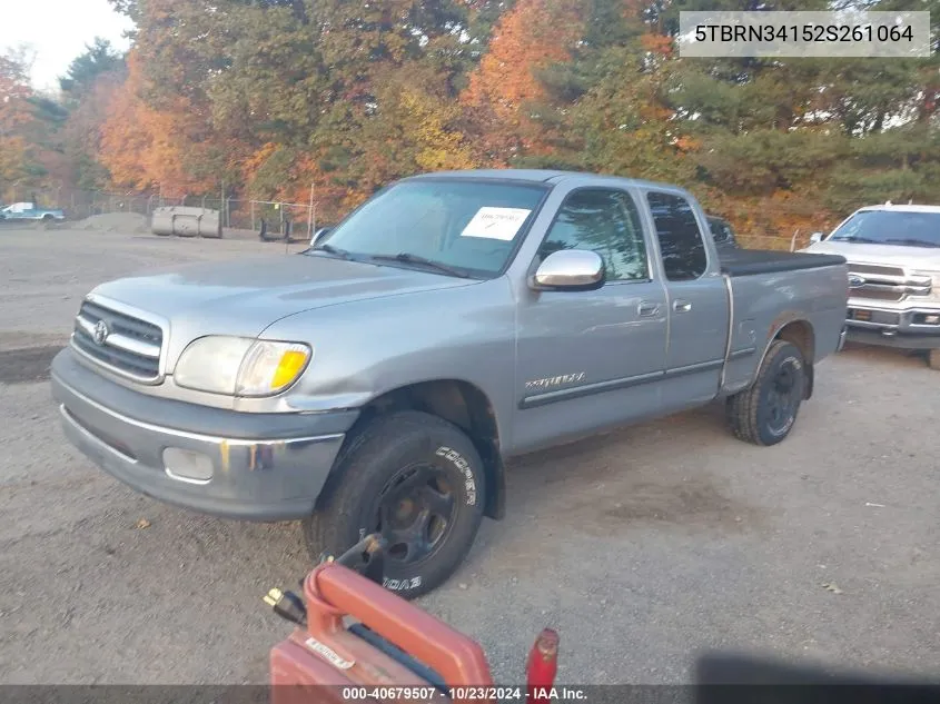 2002 Toyota Tundra Sr5 VIN: 5TBRN34152S261064 Lot: 40679507