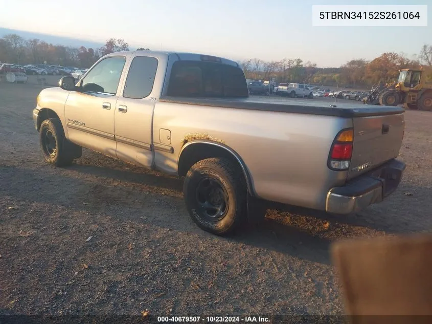 2002 Toyota Tundra Sr5 VIN: 5TBRN34152S261064 Lot: 40679507