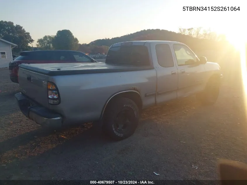 2002 Toyota Tundra Sr5 VIN: 5TBRN34152S261064 Lot: 40679507