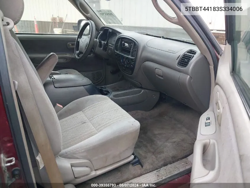 5TBBT44183S334006 2003 Toyota Tundra Sr5 V8