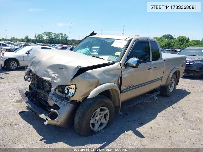 5TBBT44173S368681 2003 Toyota Tundra Sr5 V8