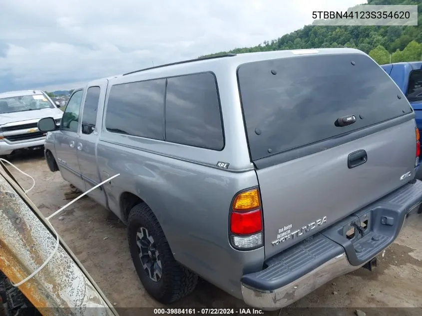 2003 Toyota Tundra Sr5 VIN: 5TBBN44123S354620 Lot: 39884161