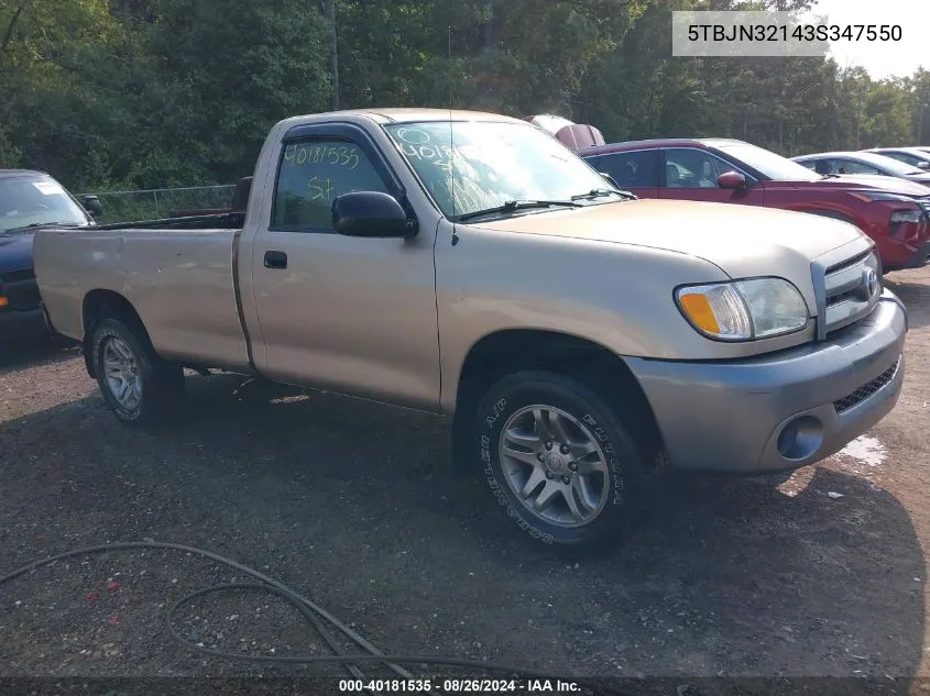 5TBJN32143S347550 2003 Toyota Tundra