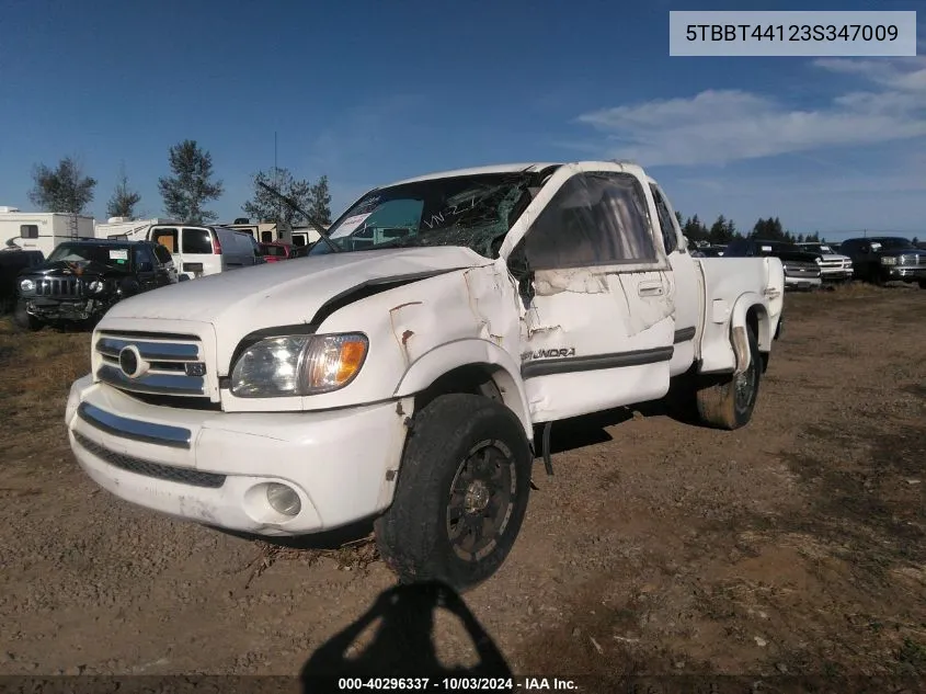 2003 Toyota Tundra Sr5 VIN: 5TBBT44123S347009 Lot: 40296337