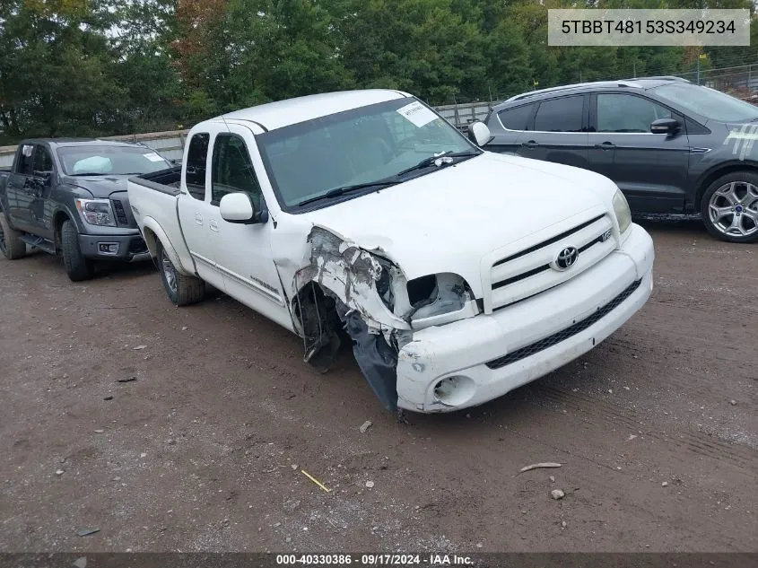 2003 Toyota Tundra Ltd V8 VIN: 5TBBT48153S349234 Lot: 40330386