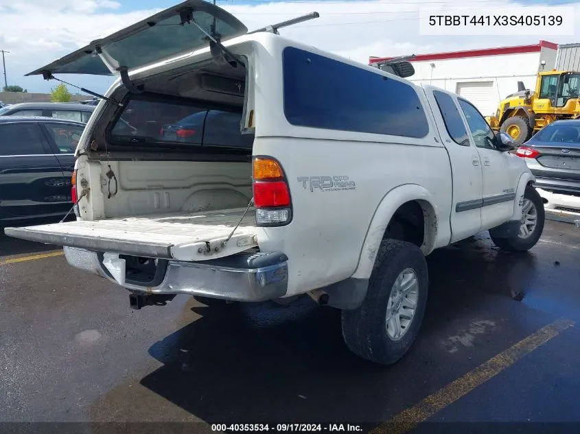 5TBBT441X3S405139 2003 Toyota Tundra Sr5 V8