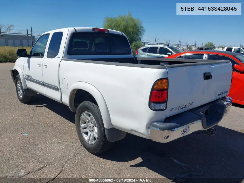 2003 Toyota Tundra Sr5 V8 VIN: 5TBBT44163S428045 Lot: 40356062