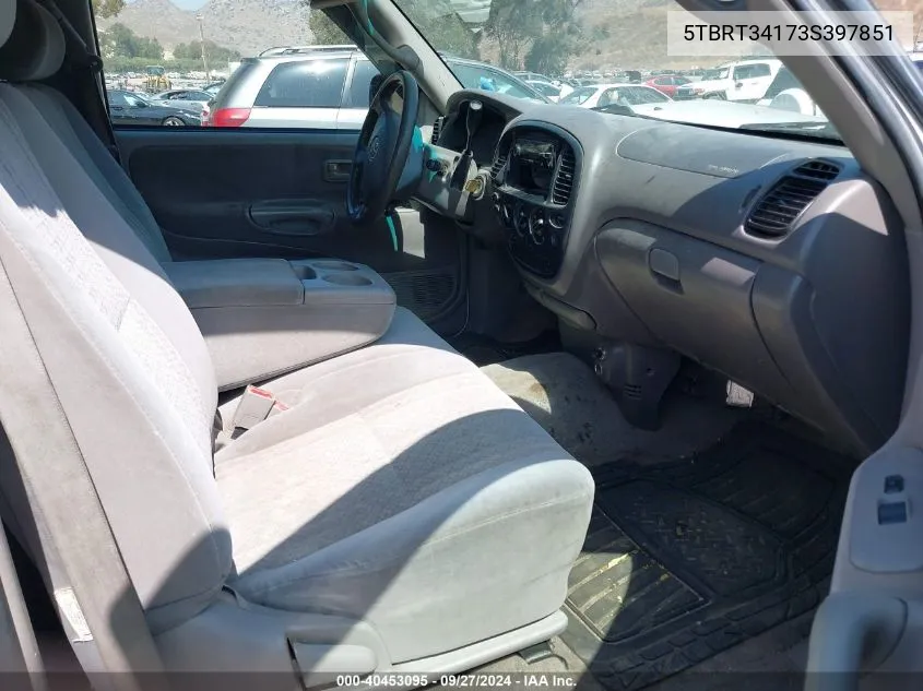 5TBRT34173S397851 2003 Toyota Tundra Sr5 V8