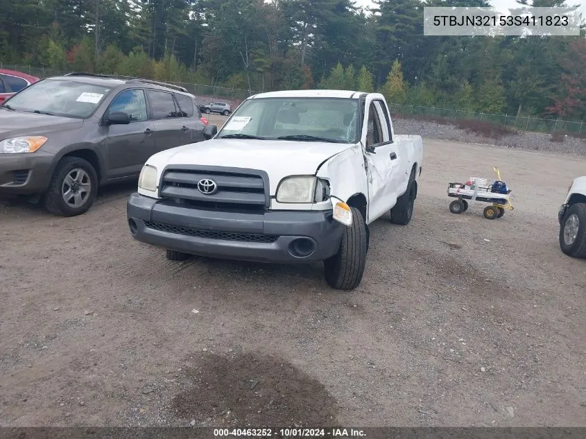 2003 Toyota Tundra VIN: 5TBJN32153S411823 Lot: 40463252