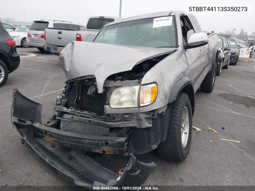 2003 Toyota Tundra Access Cab Sr5 VIN: 5TBBT44113S350273 Lot: 40482066