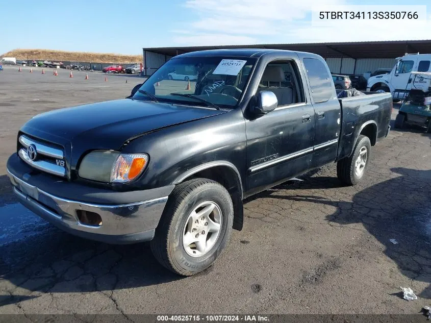 2003 Toyota Tundra Access Cab Sr5 VIN: 5TBRT34113S350766 Lot: 40525715