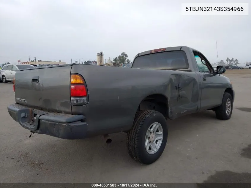 5TBJN32143S354966 2003 Toyota Tundra