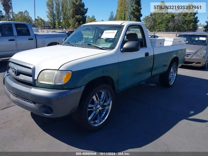 5TBJN32193S357961 2003 Toyota Tundra