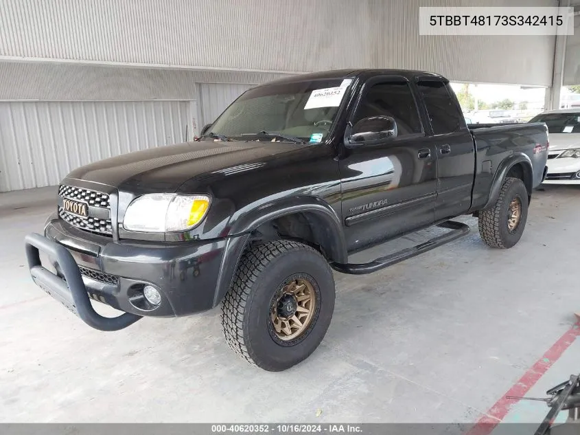 5TBBT48173S342415 2003 Toyota Tundra Ltd V8