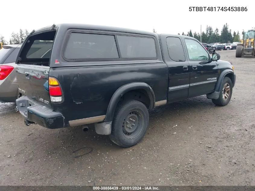 2004 Toyota Tundra Ltd V8 VIN: 5TBBT48174S453886 Lot: 38856439