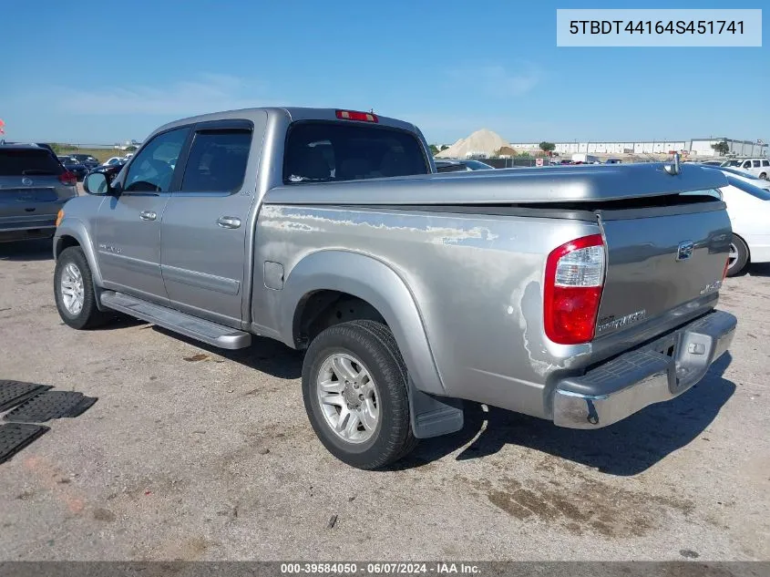 5TBDT44164S451741 2004 Toyota Tundra Sr5 V8