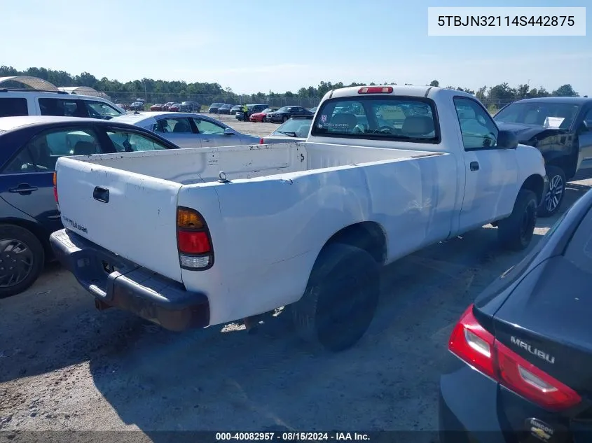 5TBJN32114S442875 2004 Toyota Tundra