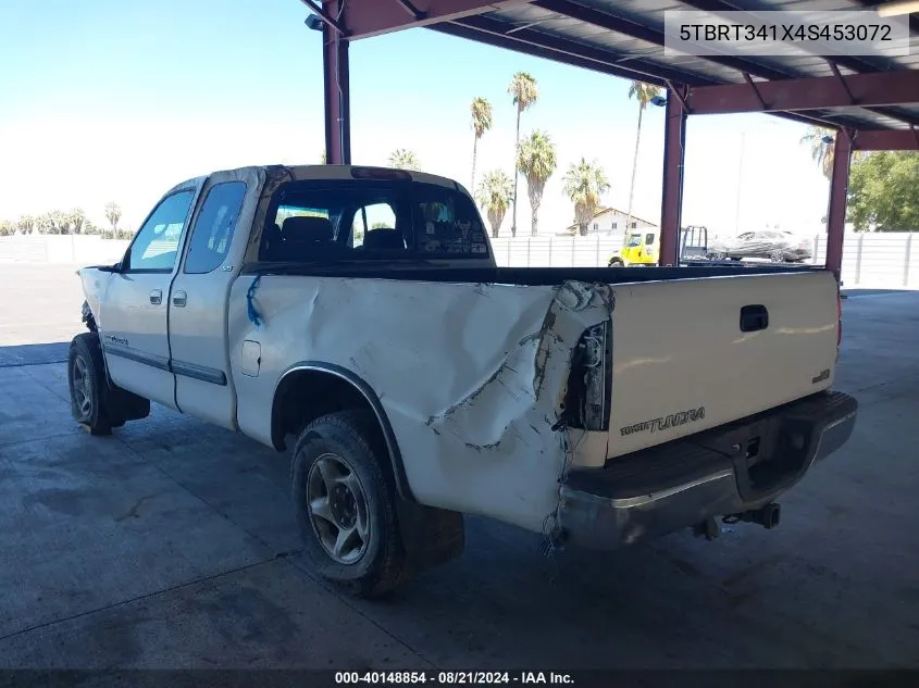 2004 Toyota Tundra Sr5 V8 VIN: 5TBRT341X4S453072 Lot: 40148854