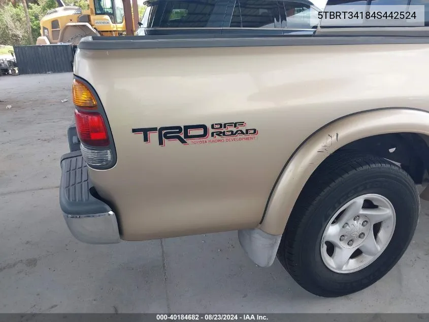 5TBRT34184S442524 2004 Toyota Tundra Sr5 V8