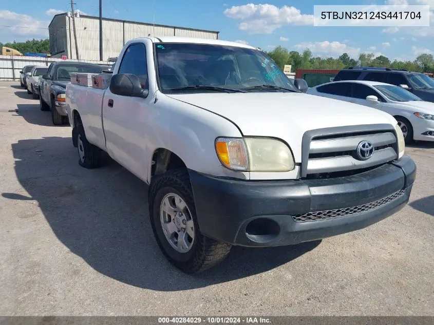 2004 Toyota Tundra VIN: 5TBJN32124S441704 Lot: 40284029