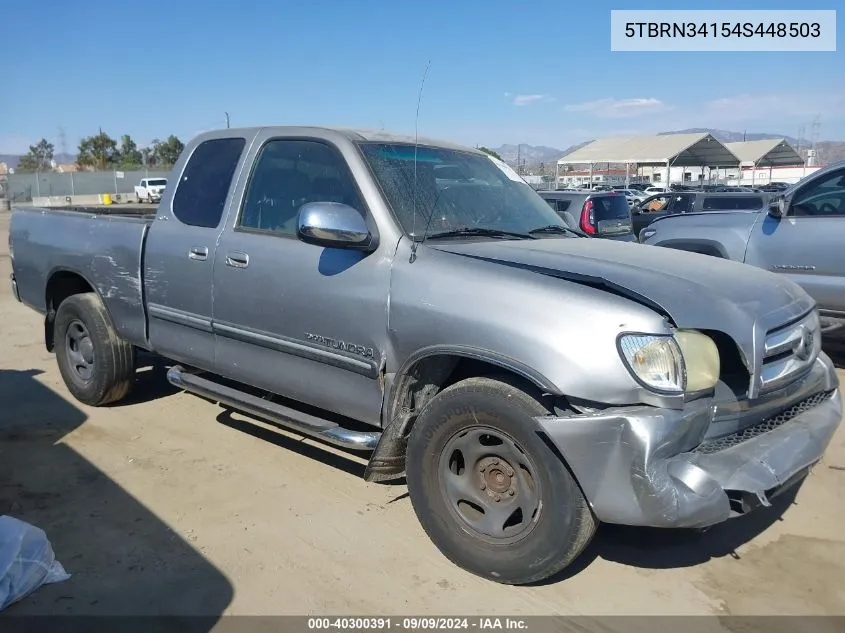 2004 Toyota Tundra Sr5 VIN: 5TBRN34154S448503 Lot: 40300391