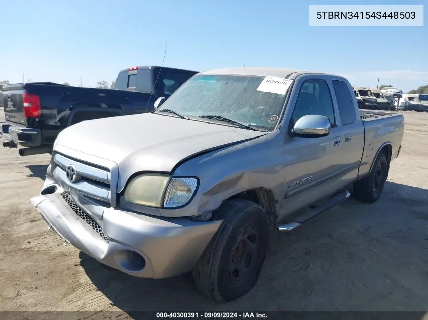 2004 Toyota Tundra Sr5 VIN: 5TBRN34154S448503 Lot: 40300391