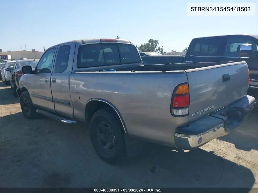 2004 Toyota Tundra Sr5 VIN: 5TBRN34154S448503 Lot: 40300391