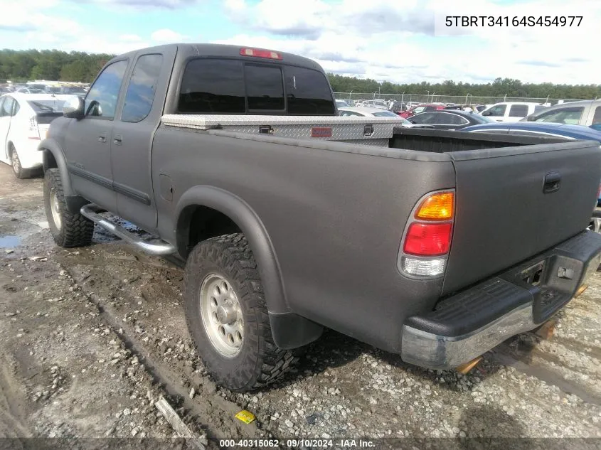 2004 Toyota Tundra Access Cab Sr5 VIN: 5TBRT34164S454977 Lot: 40315062