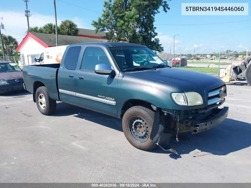 2004 Toyota Tundra Sr5 VIN: 5TBRN34194S446060 Lot: 40382036