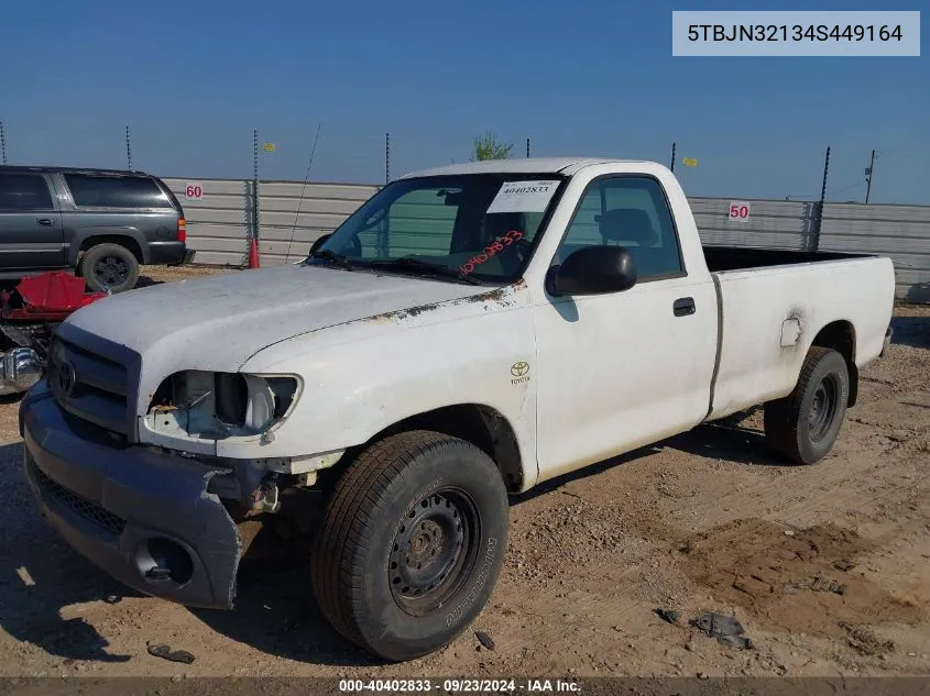 2004 Toyota Tundra VIN: 5TBJN32134S449164 Lot: 40402833