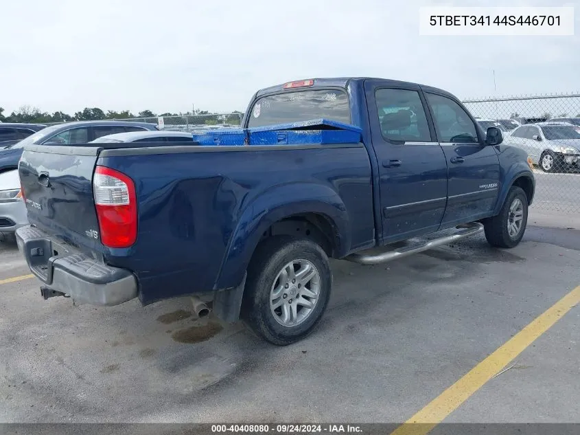 2004 Toyota Tundra Sr5 V8 VIN: 5TBET34144S446701 Lot: 40408080