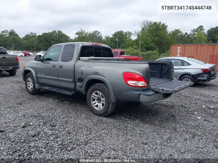 5TBRT34174S444748 2004 Toyota Tundra Sr5 V8