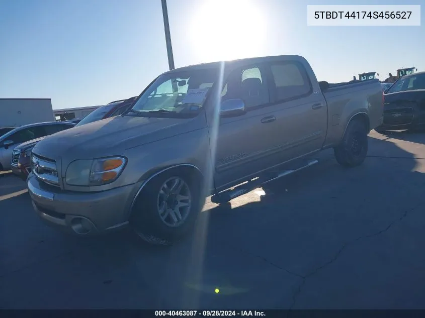 2004 Toyota Tundra Sr5 V8 VIN: 5TBDT44174S456527 Lot: 40463087