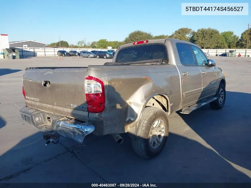 2004 Toyota Tundra Sr5 V8 VIN: 5TBDT44174S456527 Lot: 40463087