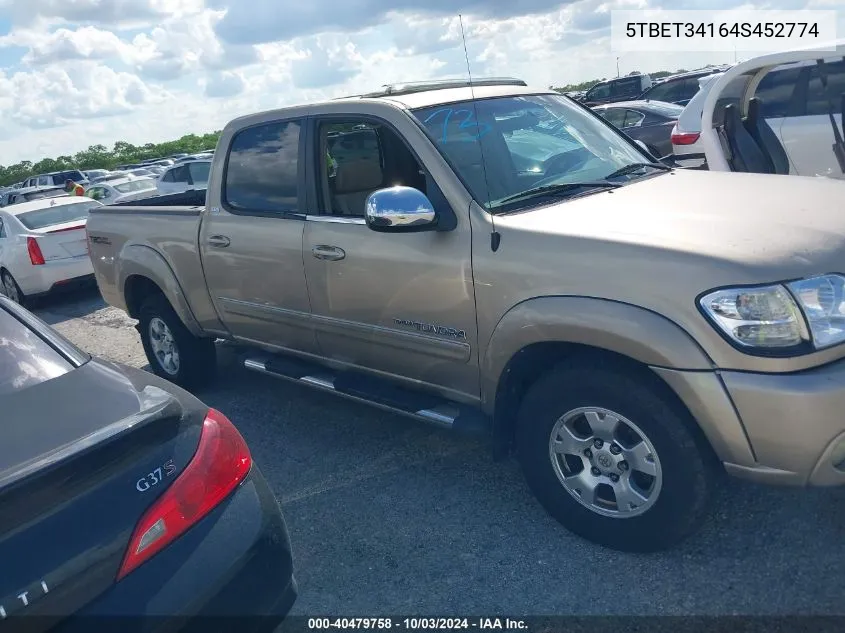 5TBET34164S452774 2004 Toyota Tundra Sr5 V8