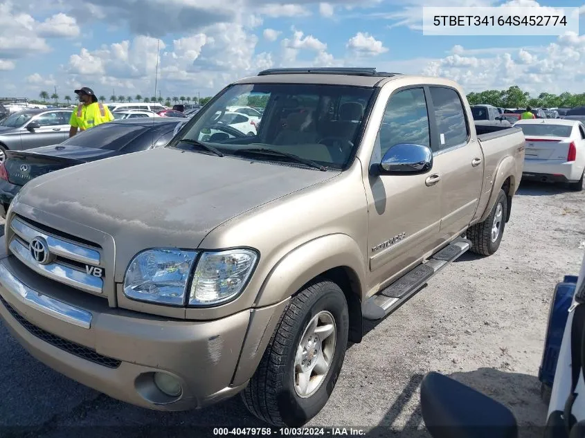 5TBET34164S452774 2004 Toyota Tundra Sr5 V8