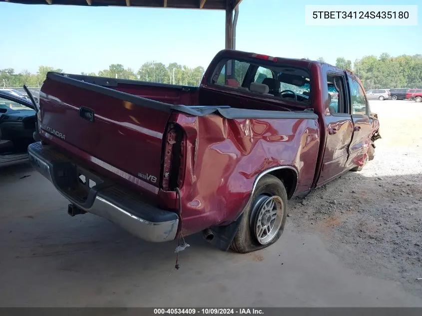 5TBET34124S435180 2004 Toyota Tundra Sr5 V8