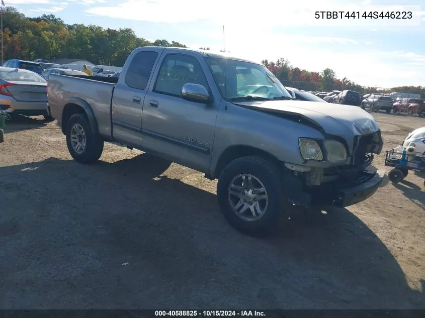 2004 Toyota Tundra Sr5 V8 VIN: 5TBBT44144S446223 Lot: 40588825