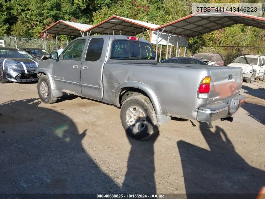 2004 Toyota Tundra Sr5 V8 VIN: 5TBBT44144S446223 Lot: 40588825