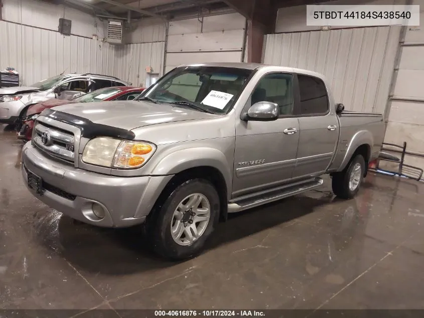 5TBDT44184S438540 2004 Toyota Tundra Sr5 V8