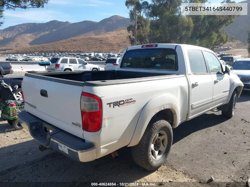 2004 Toyota Tundra Sr5 V8 VIN: 5TBET34164S440799 Lot: 40624854