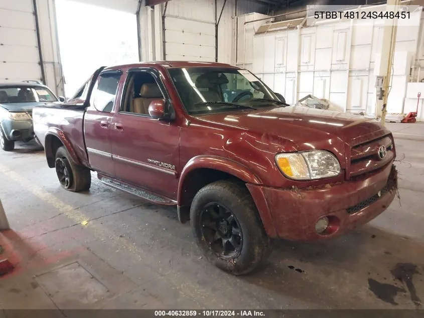 5TBBT48124S448451 2004 Toyota Tundra Ltd V8